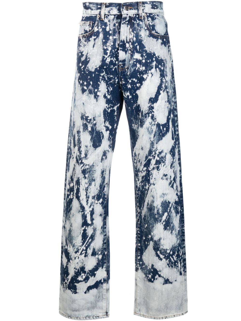 DARKPARK tie-dye straight-leg jeans - Blue von DARKPARK