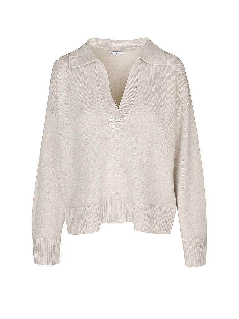 DAVIDA Kaschmirpullover  beige | XL von DAVIDA