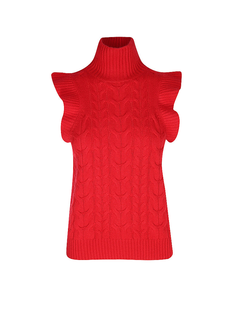 DAVIDA Kaschmirpullunder rot | S von DAVIDA