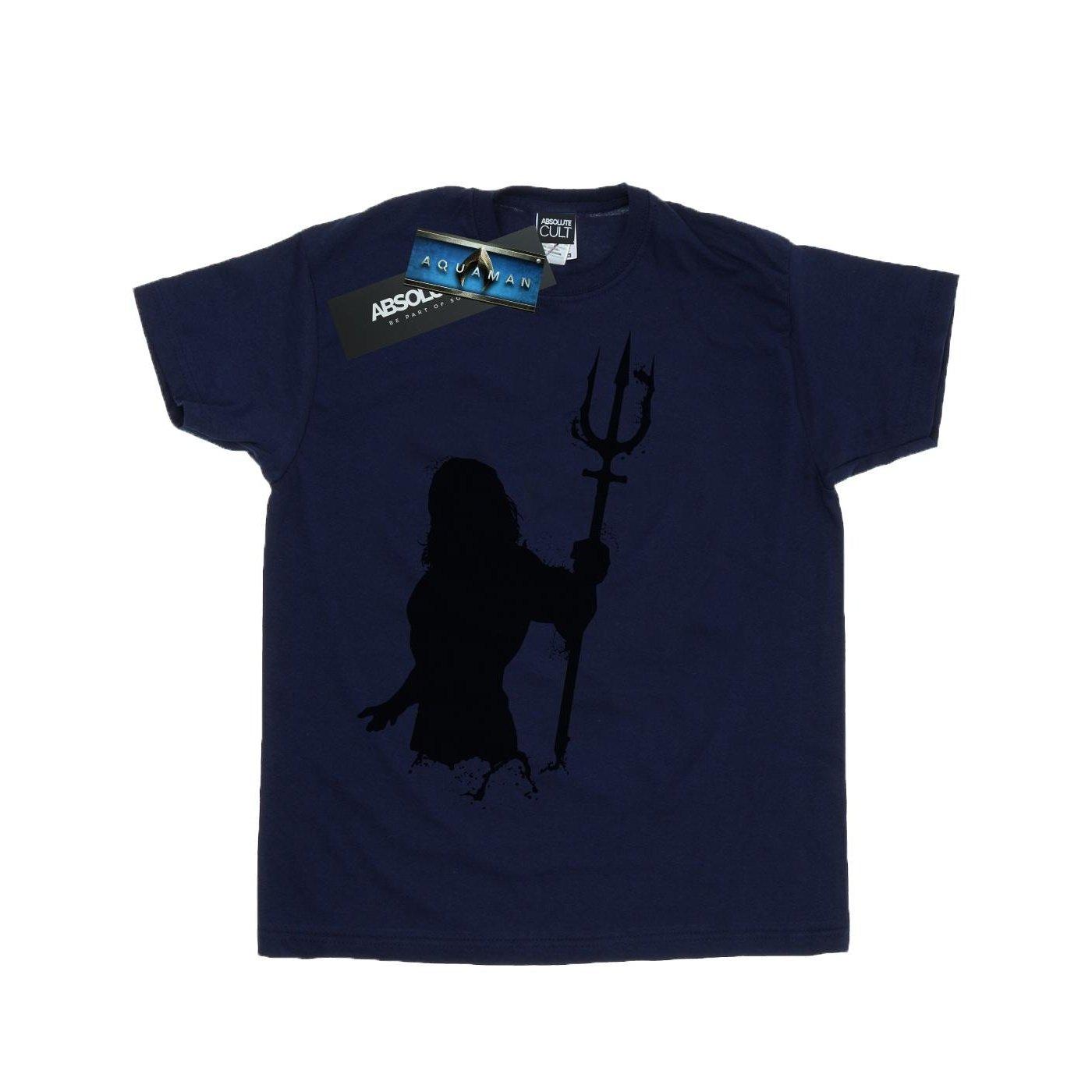 Aquaman Mono Silhouette Tshirt Damen Marine 3XL von DC COMICS