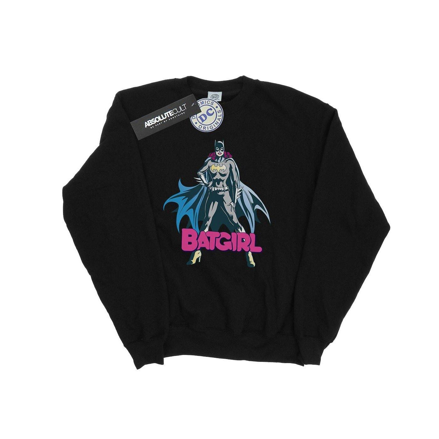 Batgirl Pose Sweatshirt Mädchen Schwarz 152-158 von DC COMICS
