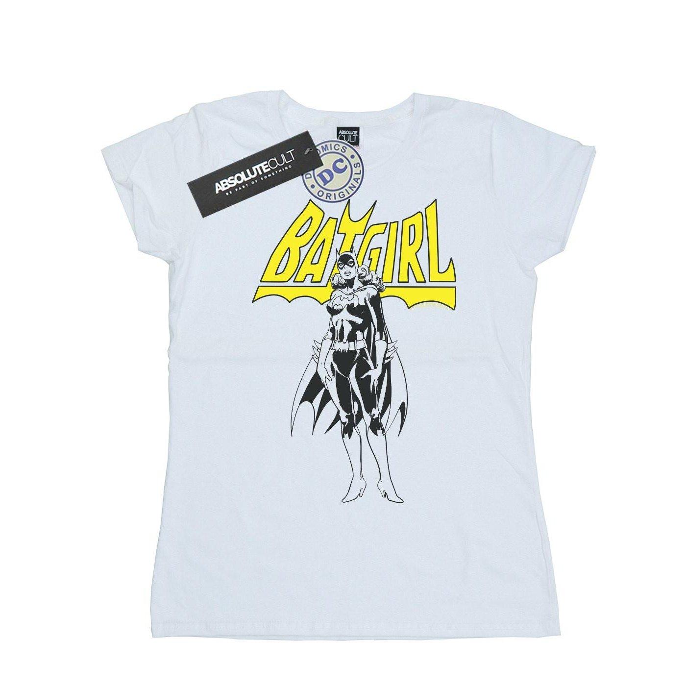 Batgirl Pose Tshirt Damen Weiss S von DC COMICS