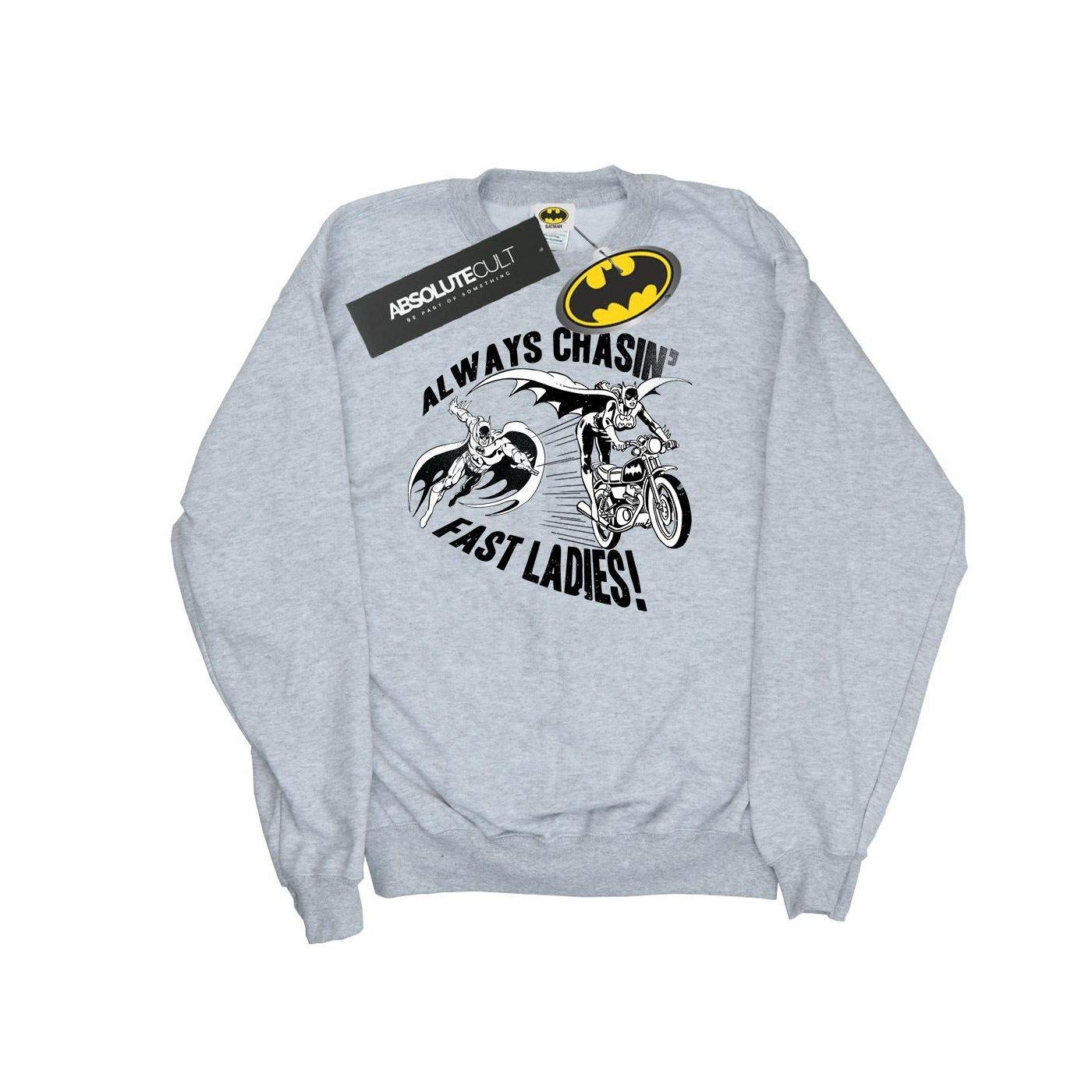 Batman Always Chasin' Sweatshirt Damen Grau M von DC COMICS