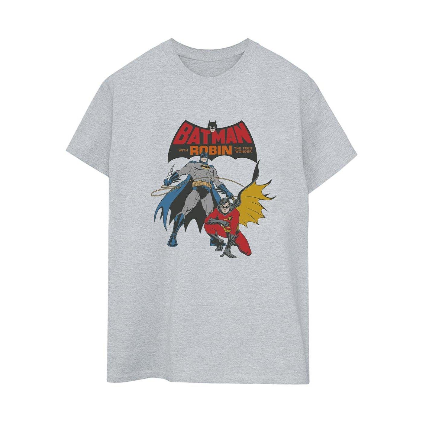 Batman And Robin Tshirt Damen Grau 4XL von DC COMICS