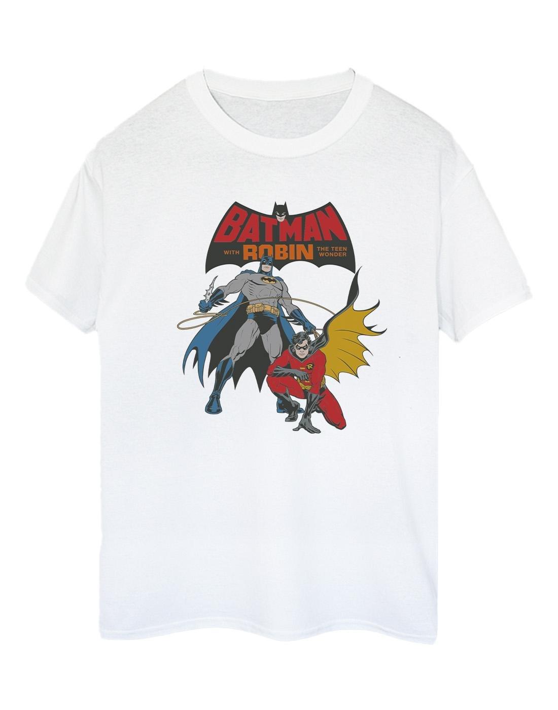 Batman And Robin Tshirt Damen Weiss 4XL von DC COMICS