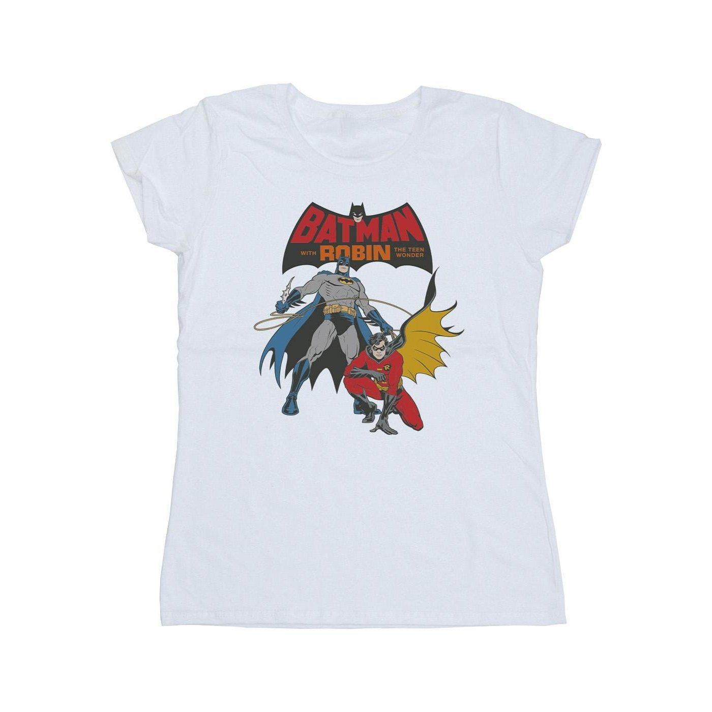 Batman And Robin Tshirt Damen Weiss S von DC COMICS