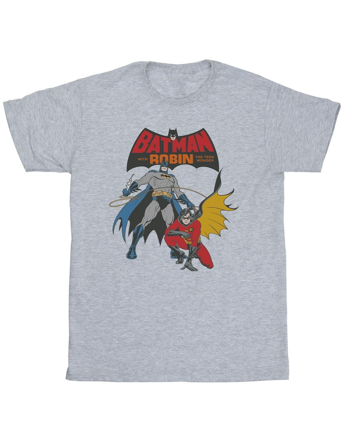 Batman And Robin Tshirt Herren Grau XXL von DC COMICS