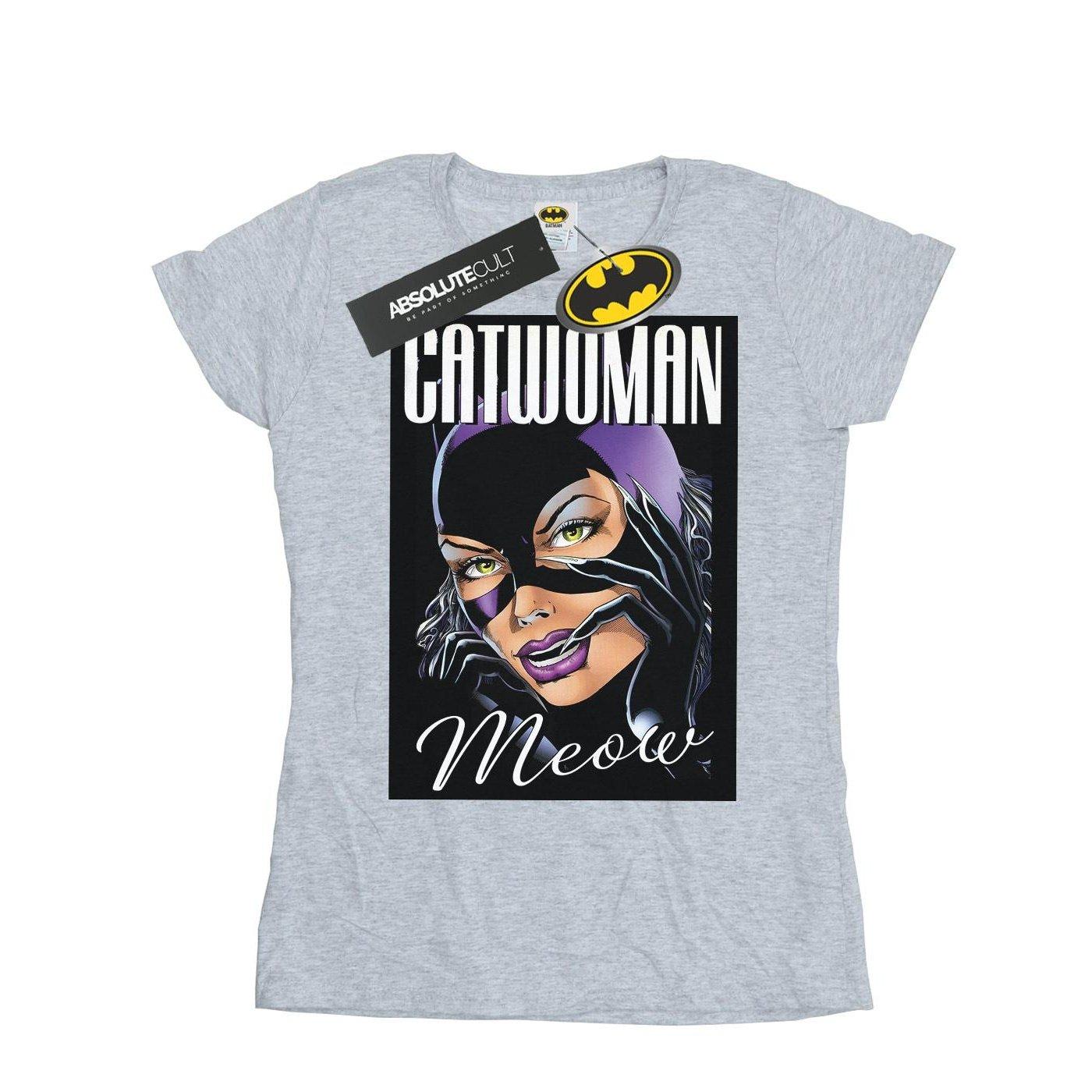 Batman Catwoman Feline Fatale Tshirt Damen Grau XXL von DC COMICS