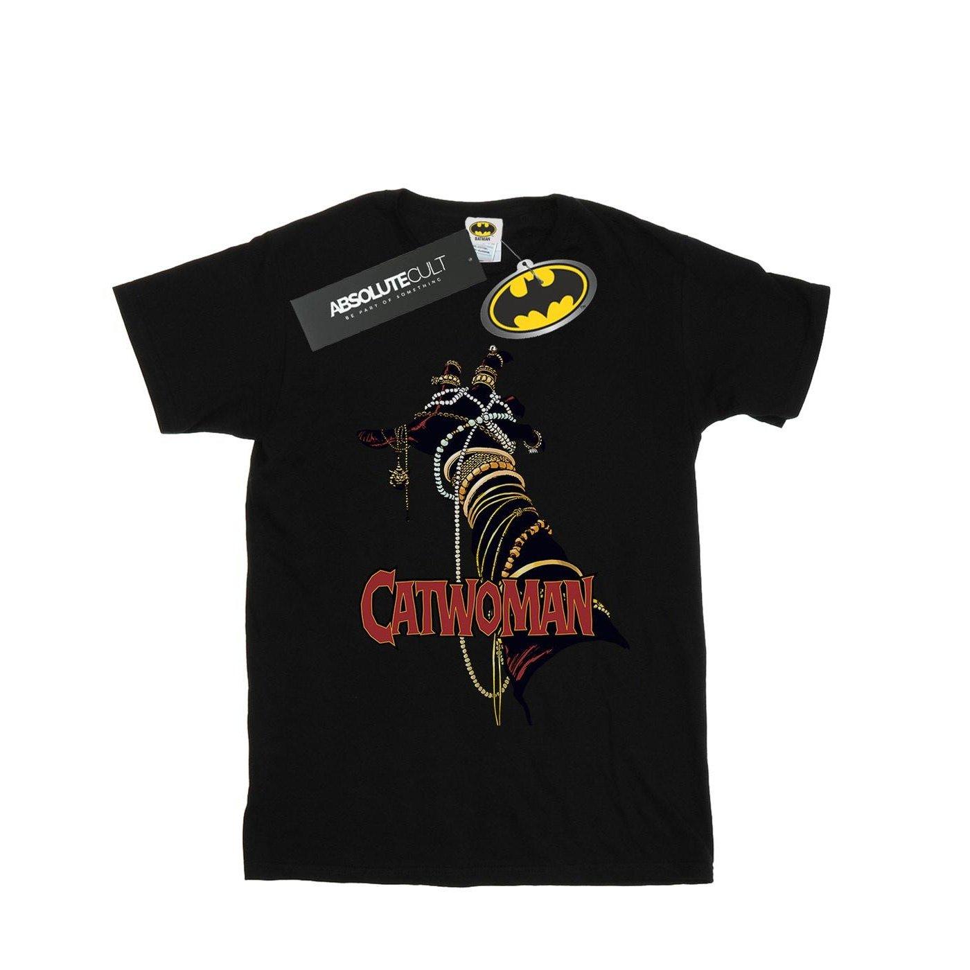 Batman Catwoman Friday Tshirt Damen Schwarz L von DC COMICS