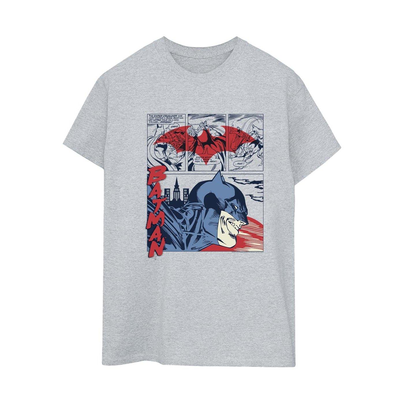 Batman Comic Strip Tshirt Damen Grau M von DC COMICS