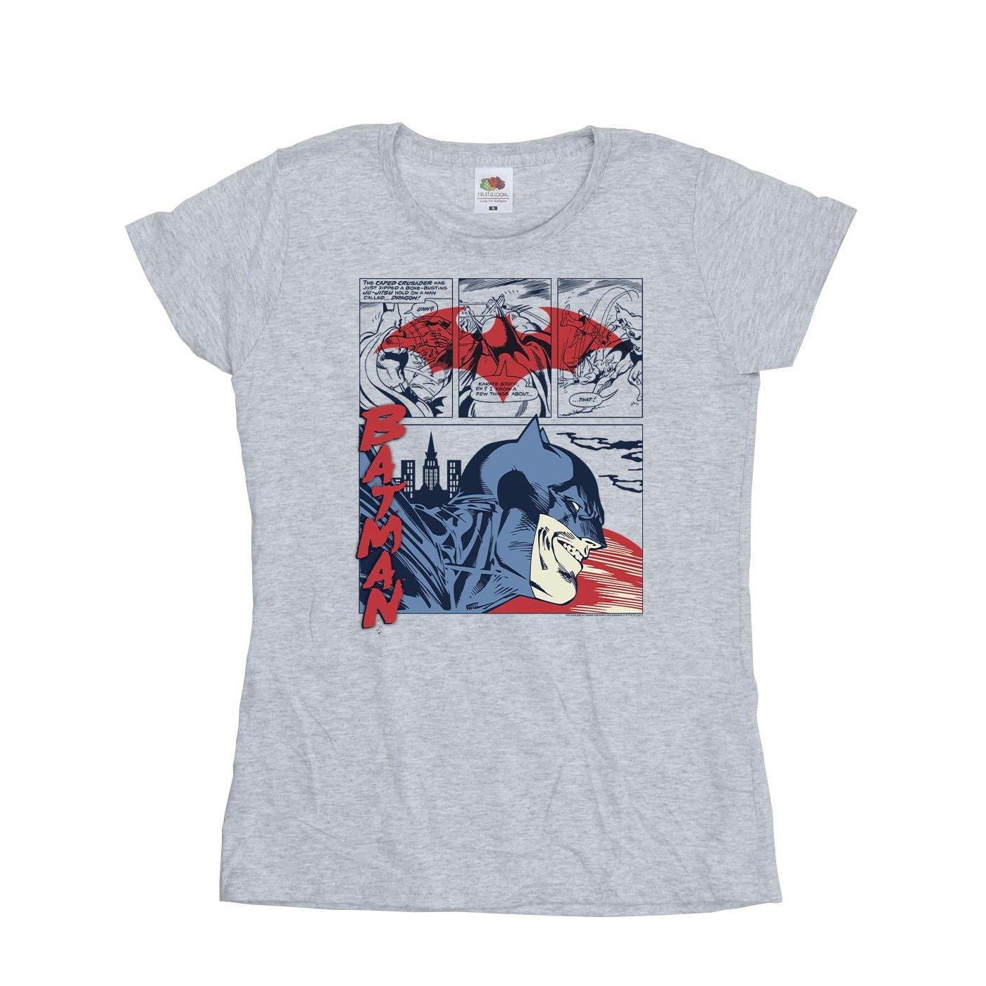 Batman Comic Strip Tshirt Damen Grau XL von DC COMICS