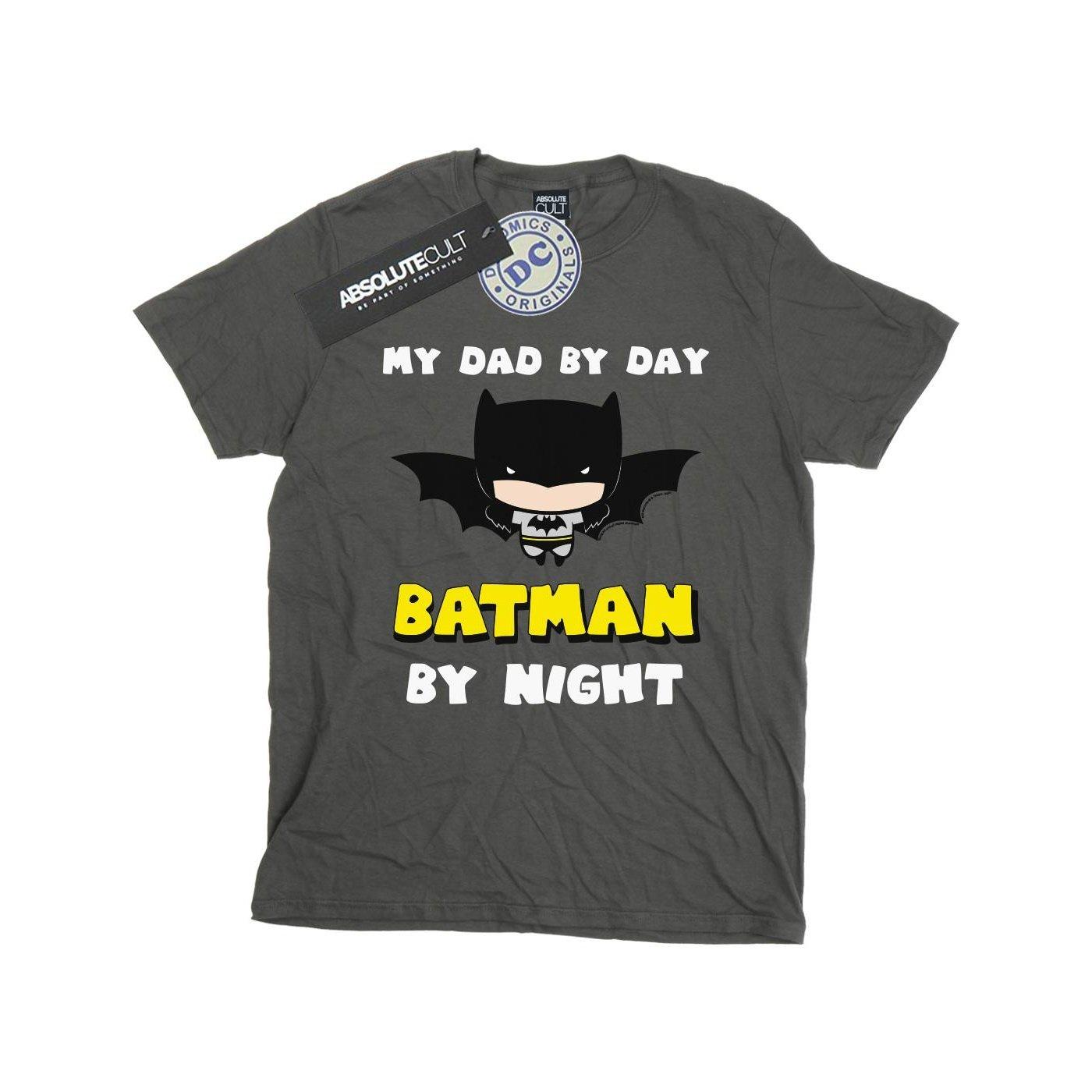 Batman Dad By Day Tshirt Mädchen Charcoal Black 140/146 von DC COMICS
