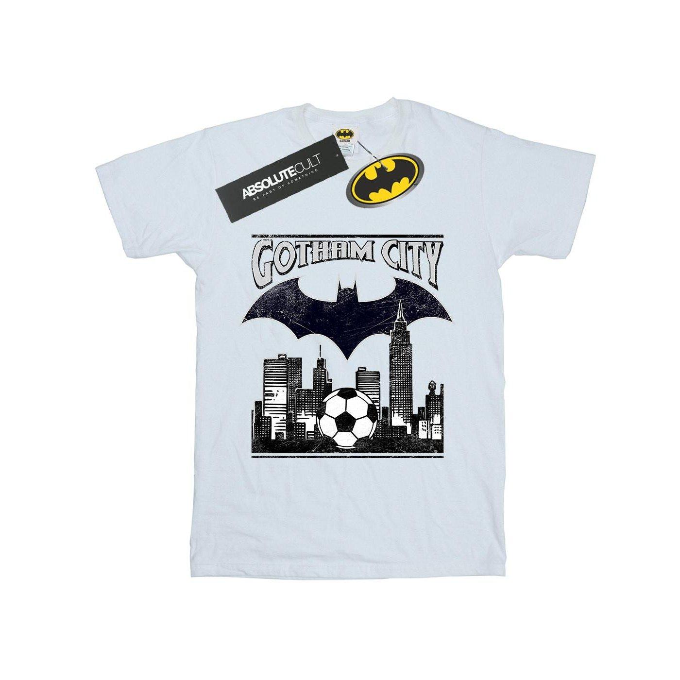 Batman Football Gotham City Tshirt Damen Weiss M von DC COMICS
