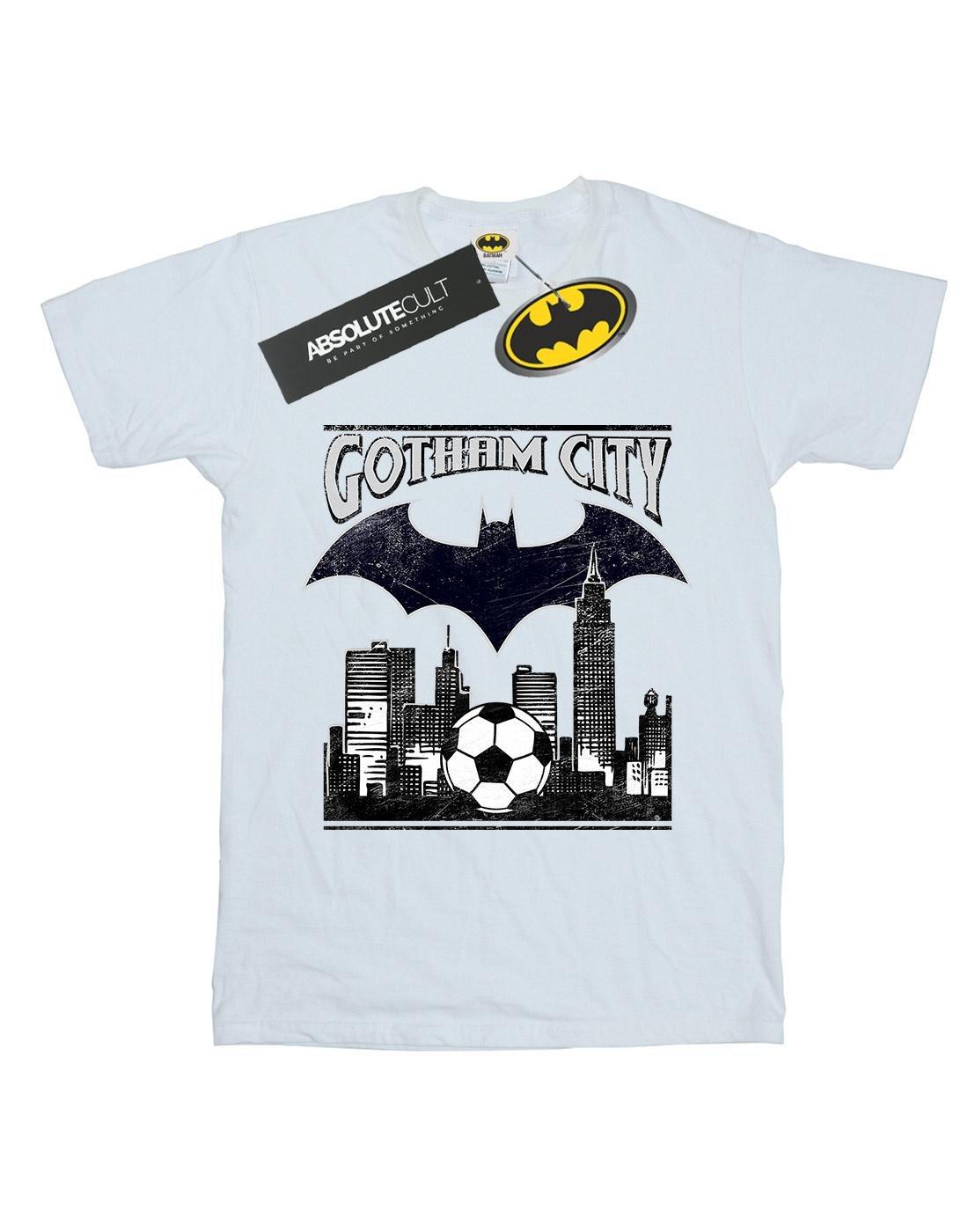 Batman Football Gotham City Tshirt Herren Weiss XL von DC COMICS