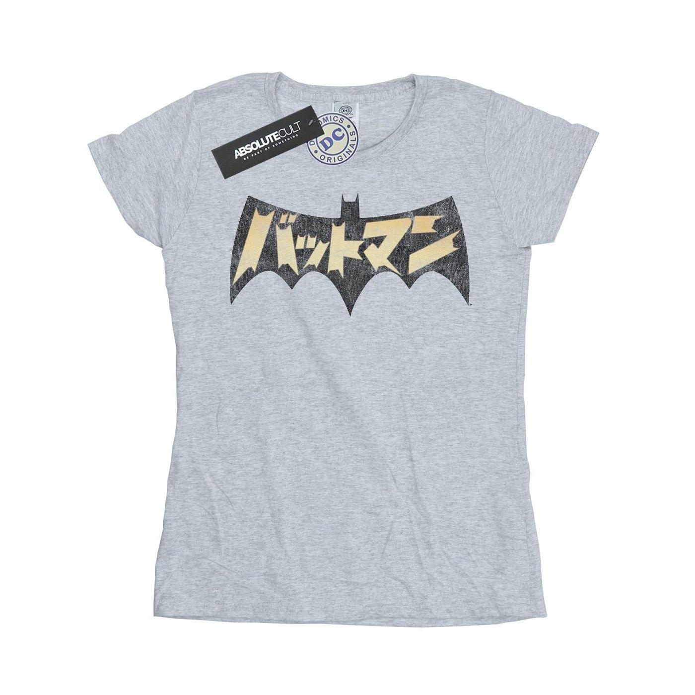 Batman International Logo Tshirt Damen Grau L von DC COMICS