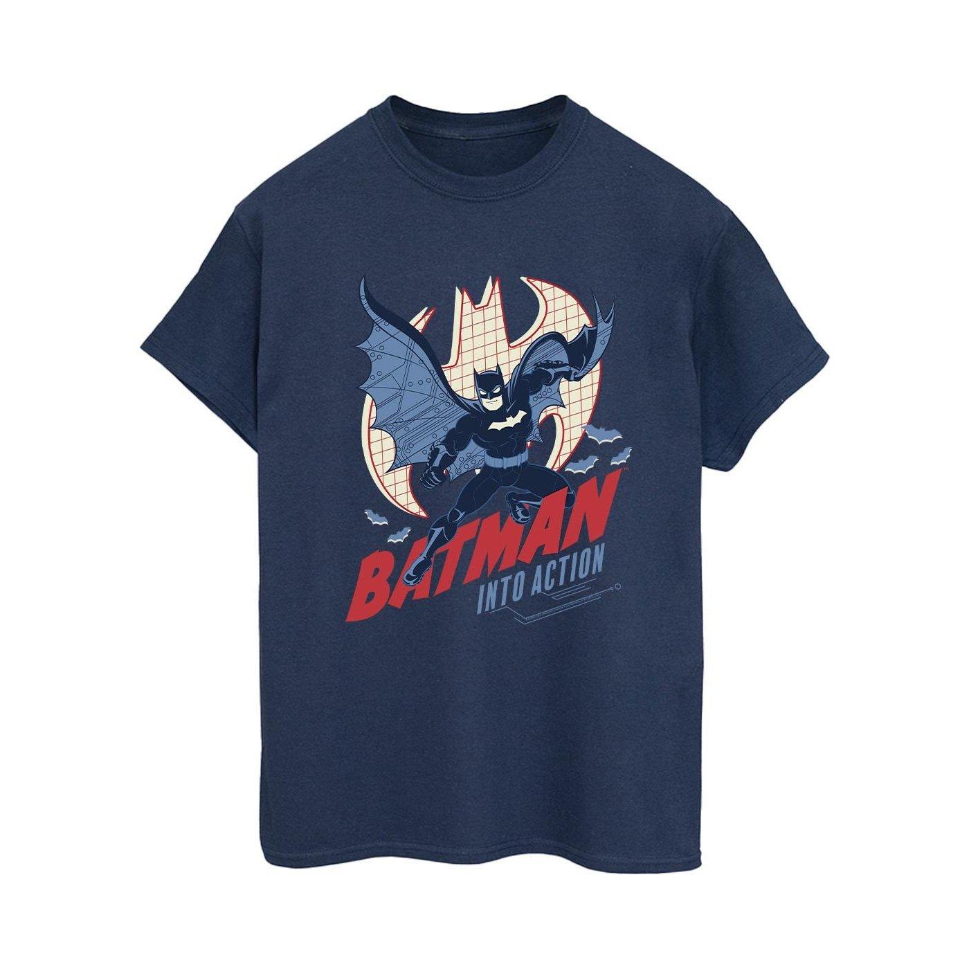 Batman Into Action Tshirt Damen Marine 3XL von DC COMICS