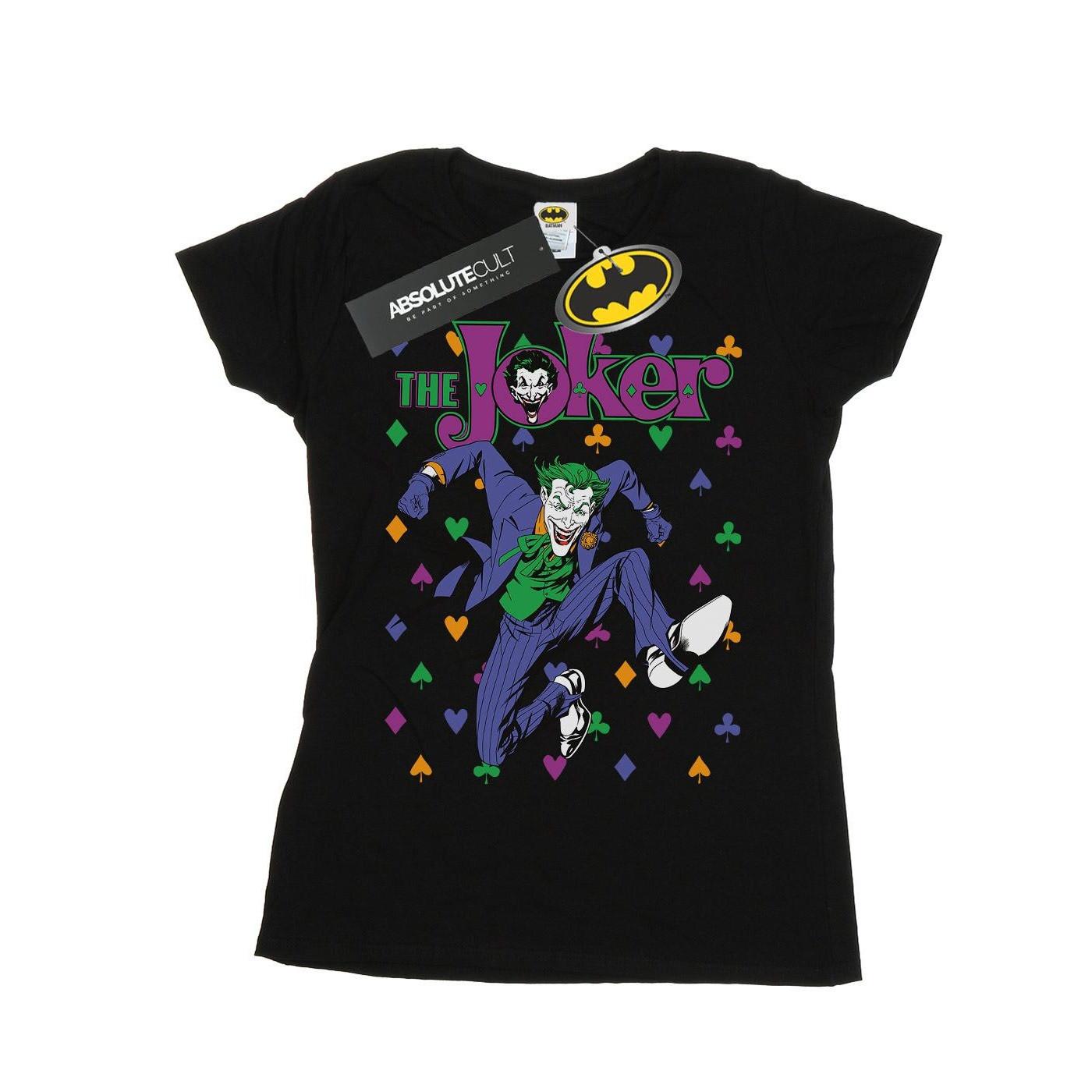 Batman Joker Cards Jump Tshirt Damen Schwarz L von DC COMICS