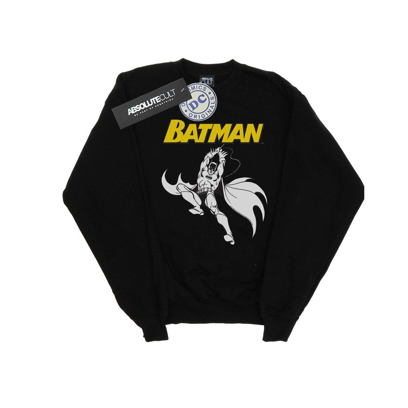 Batman Jump Sweatshirt Jungen Schwarz 116 von DC COMICS