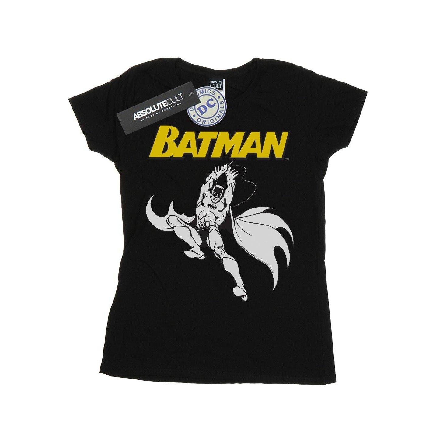 Batman Jump Tshirt Damen Schwarz S von DC COMICS