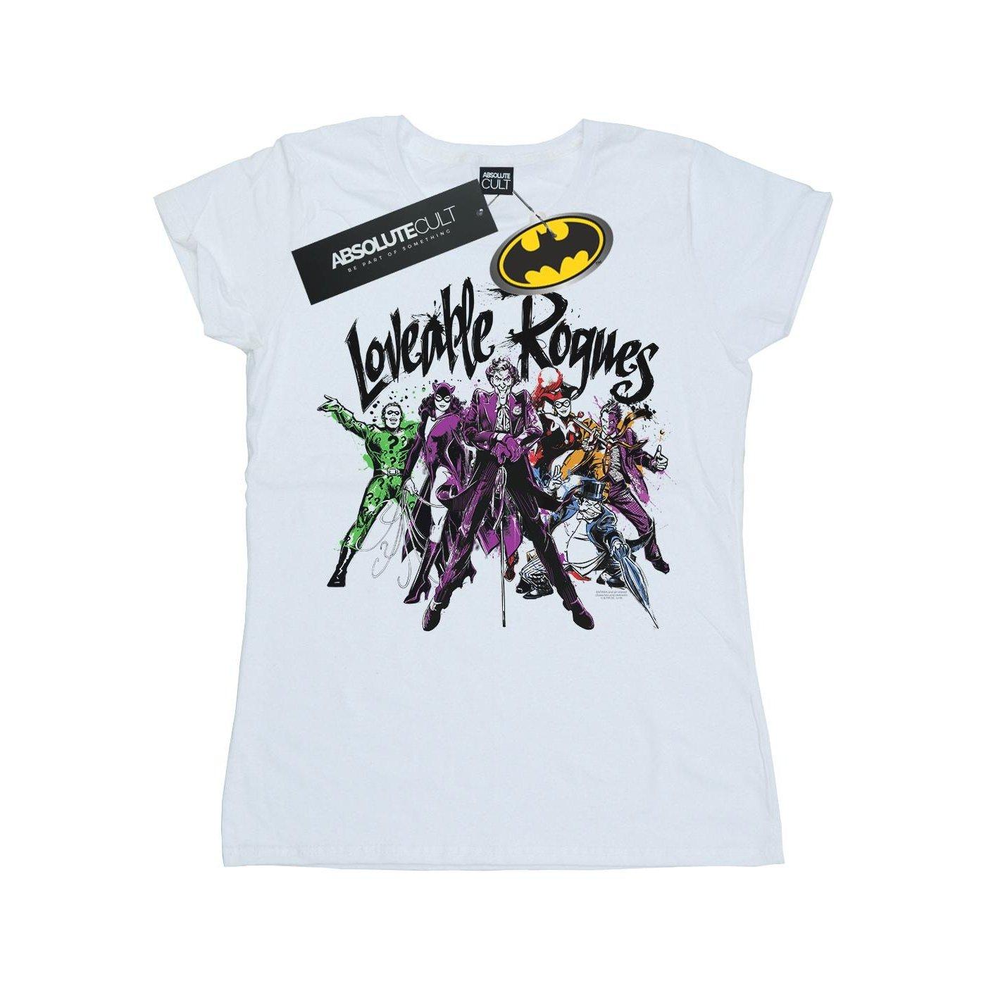 Batman Loveable Rogues Tshirt Damen Weiss XL von DC COMICS