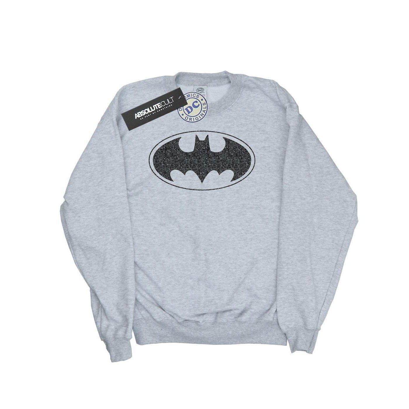 Batman One Colour Logo Sweatshirt Jungen Grau 152-158 von DC COMICS