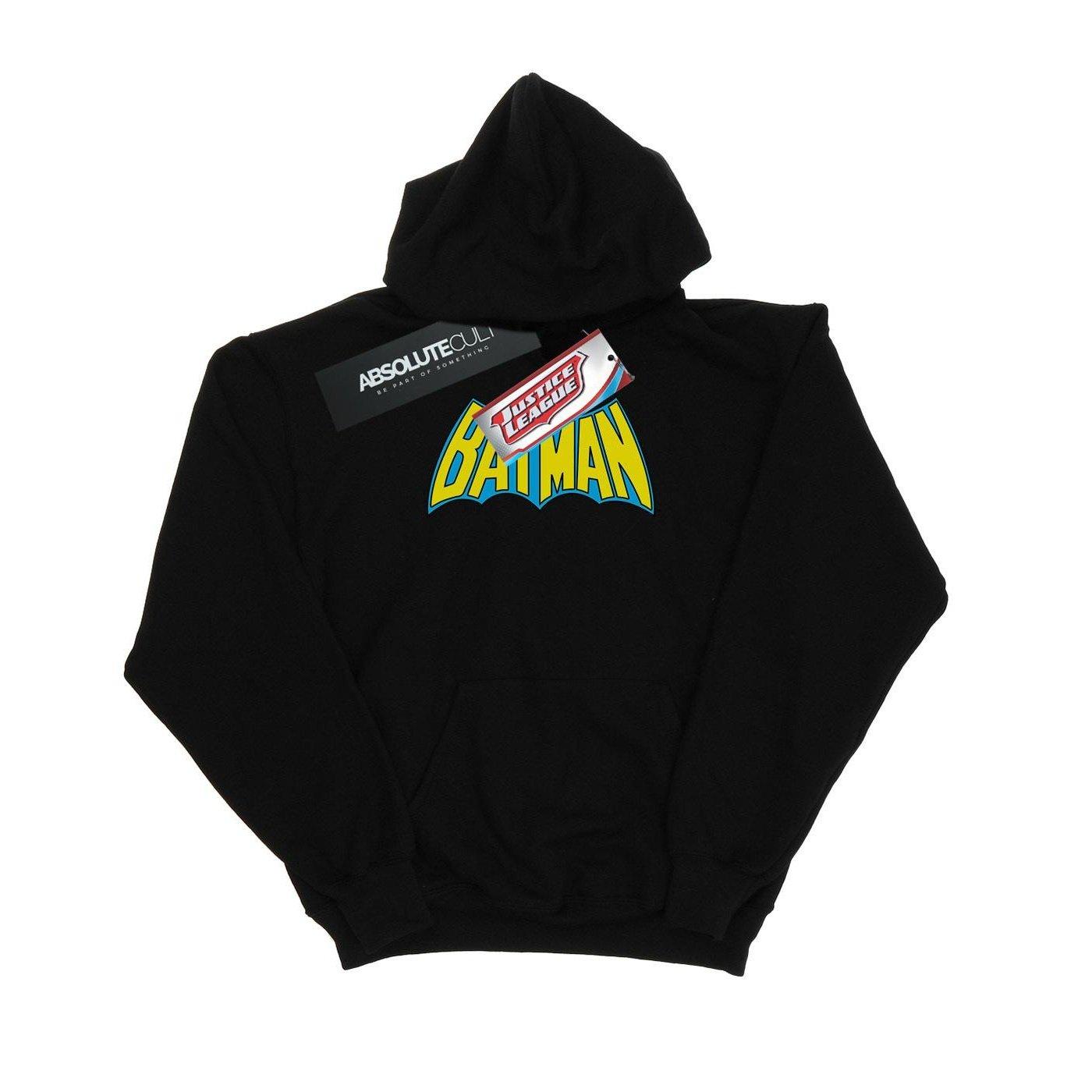 Batman Retro Logo Kapuzenpullover Herren Schwarz XXL von DC COMICS