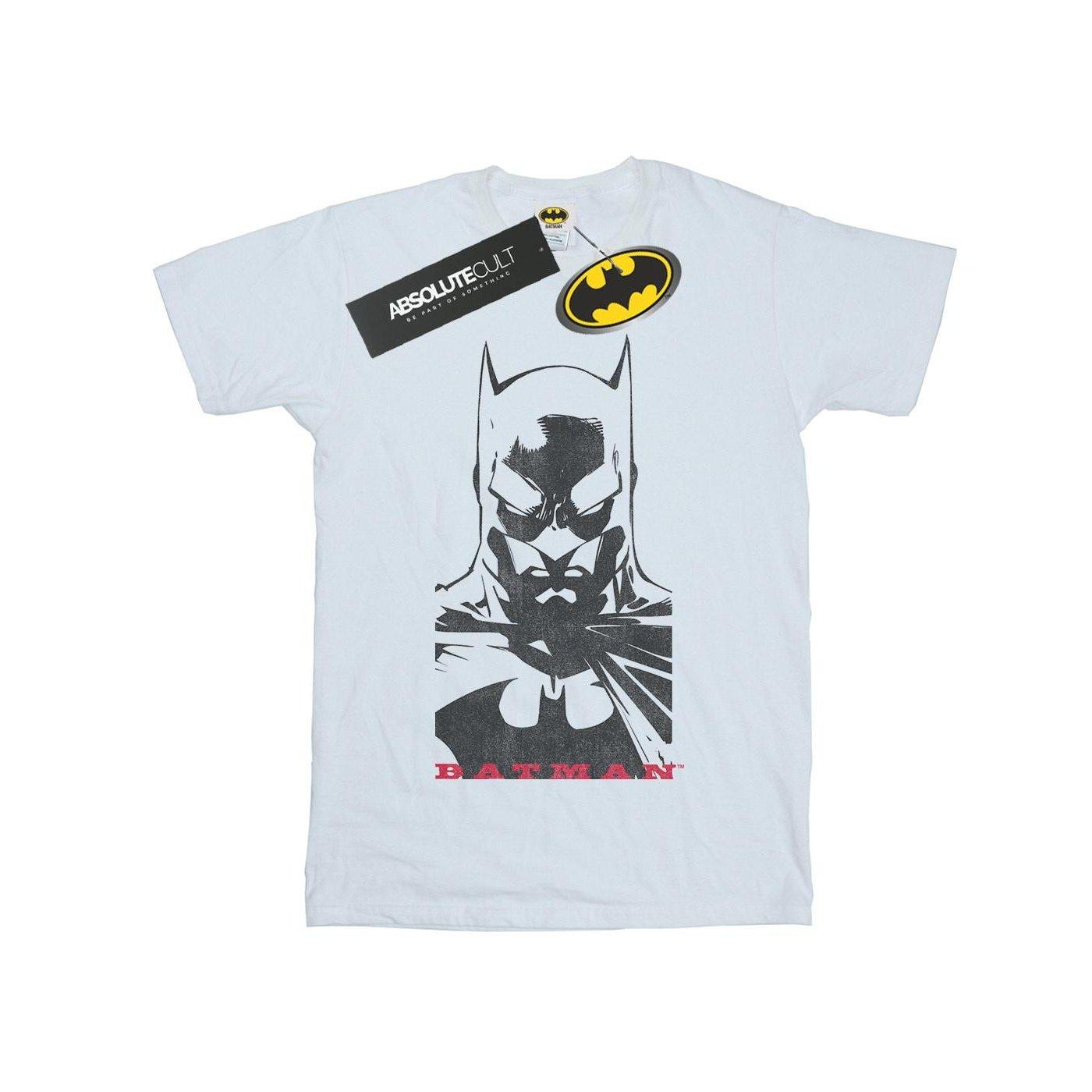 Batman Solid Stare Tshirt Damen Weiss M von DC COMICS