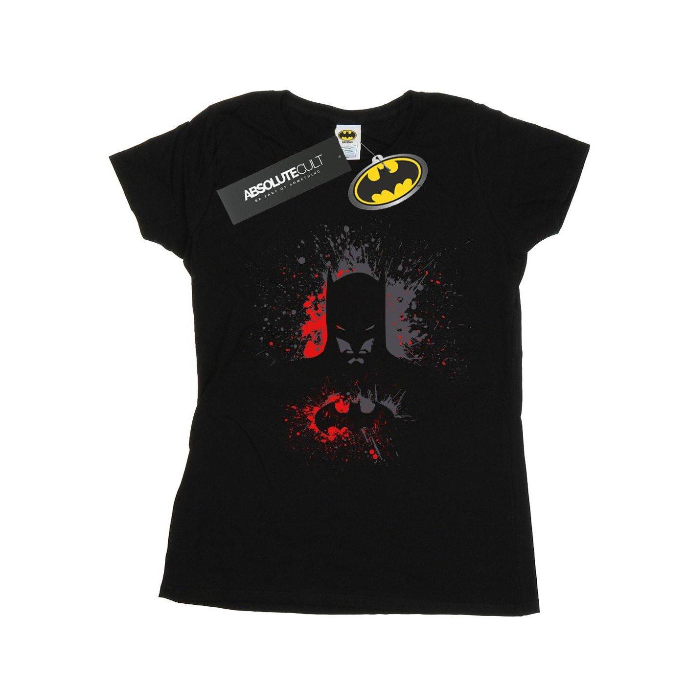 Batman Splash Tshirt Damen Schwarz S von DC COMICS