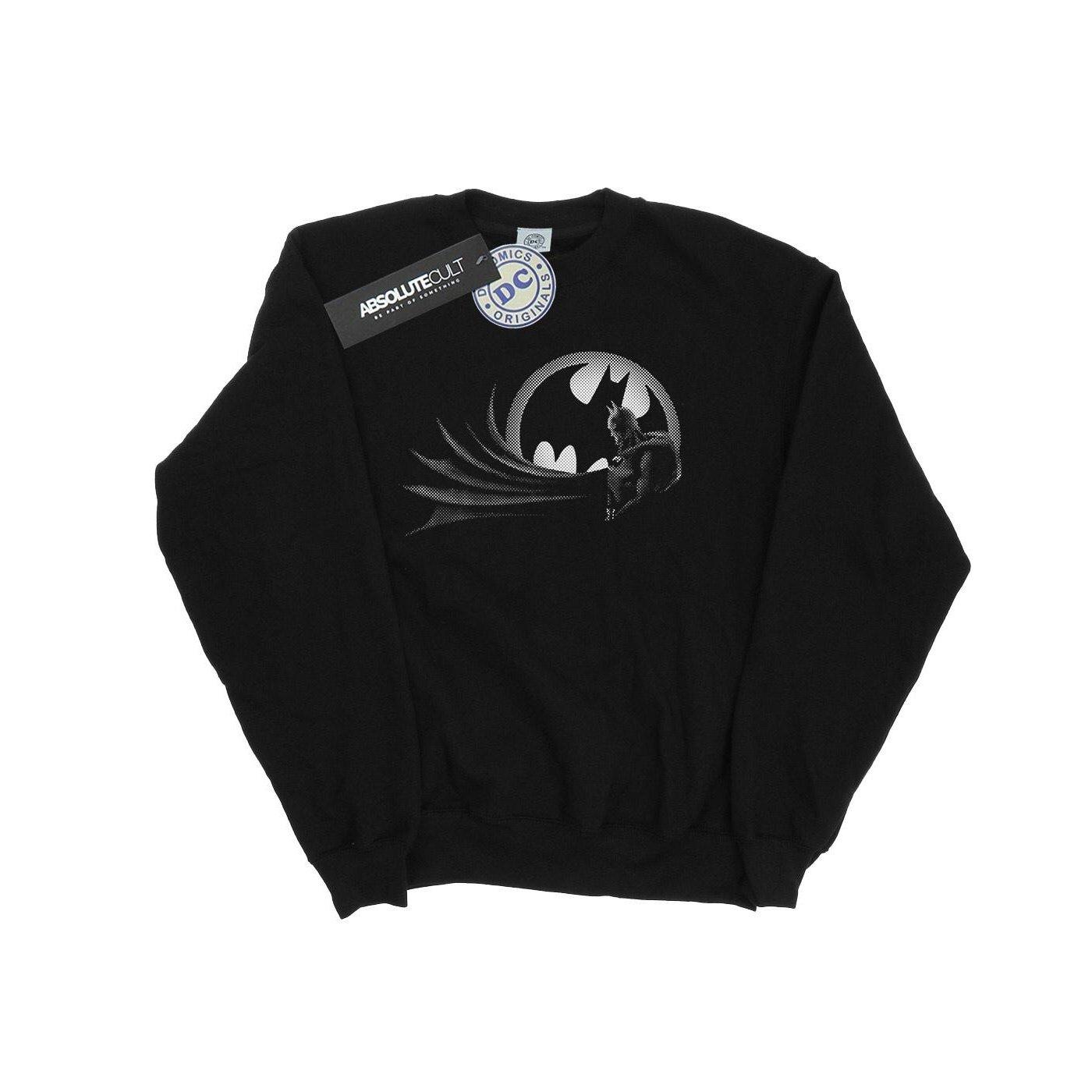 Batman Spot Sweatshirt Mädchen Schwarz 116 von DC COMICS