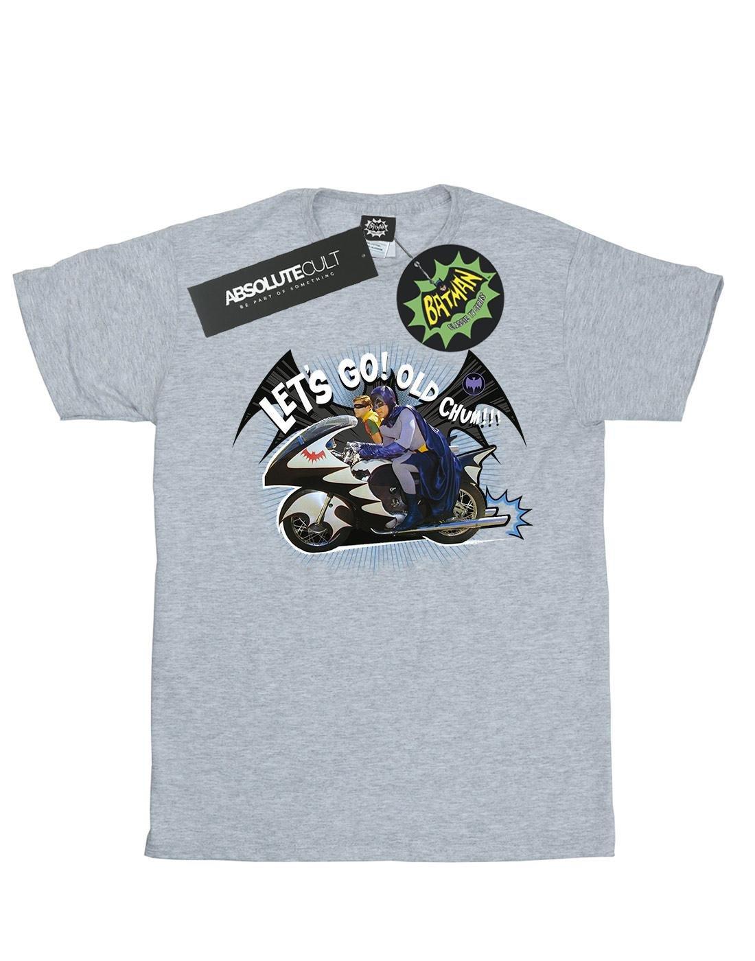 Batman Tv Series Bat Bike Tshirt Mädchen Grau 128 von DC COMICS