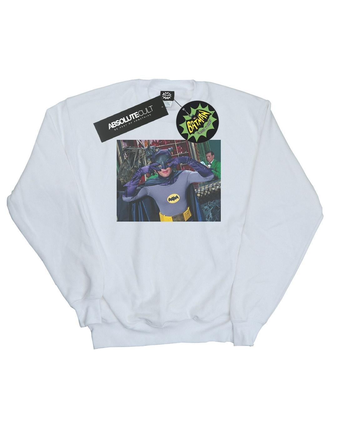 Batman Tv Series Batdance Photo Sweatshirt Damen Weiss XL von DC COMICS