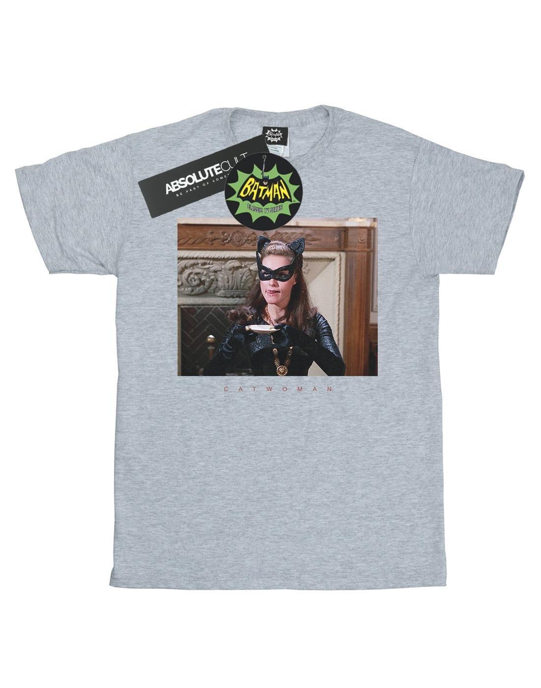 Batman Tv Series Catwoman Photo Tshirt Jungen Grau 116 von DC COMICS
