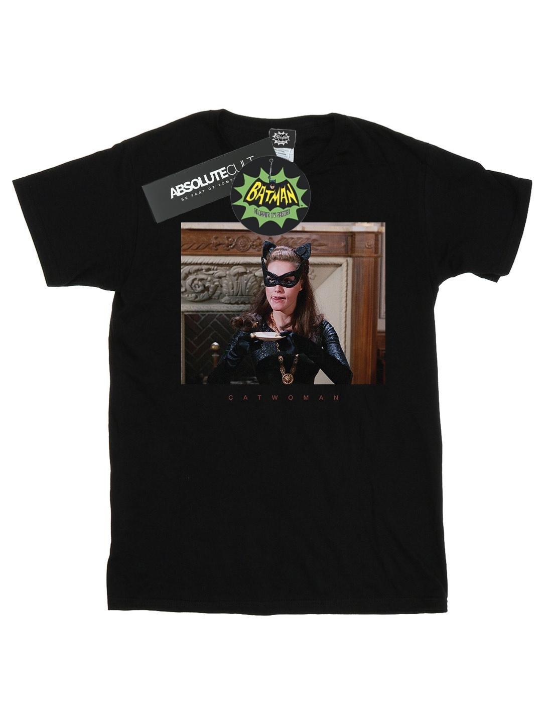 Batman Tv Series Catwoman Photo Tshirt Jungen Schwarz 128 von DC COMICS