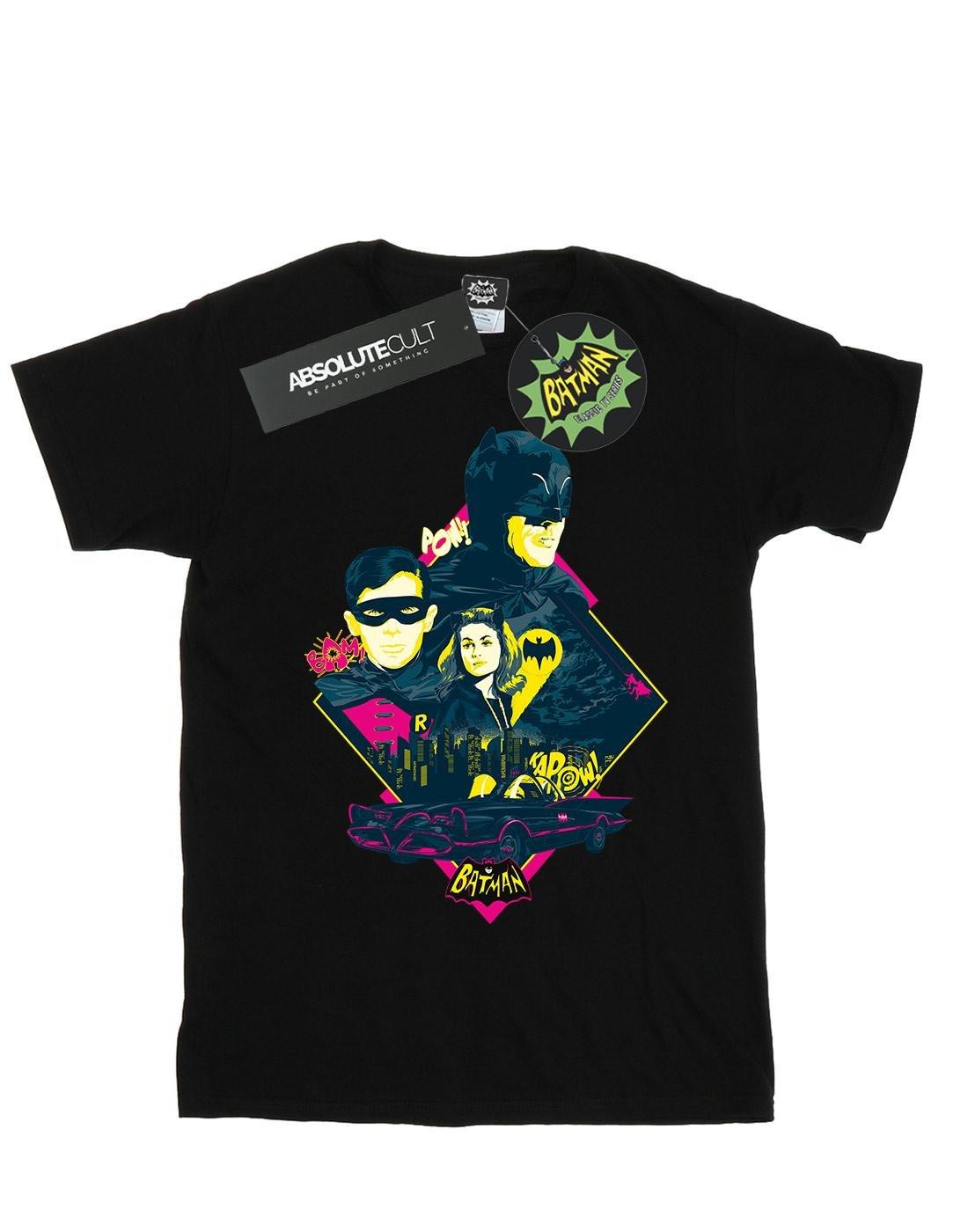 Batman Tv Series Character Pop Art Tshirt Damen Schwarz 3XL von DC COMICS