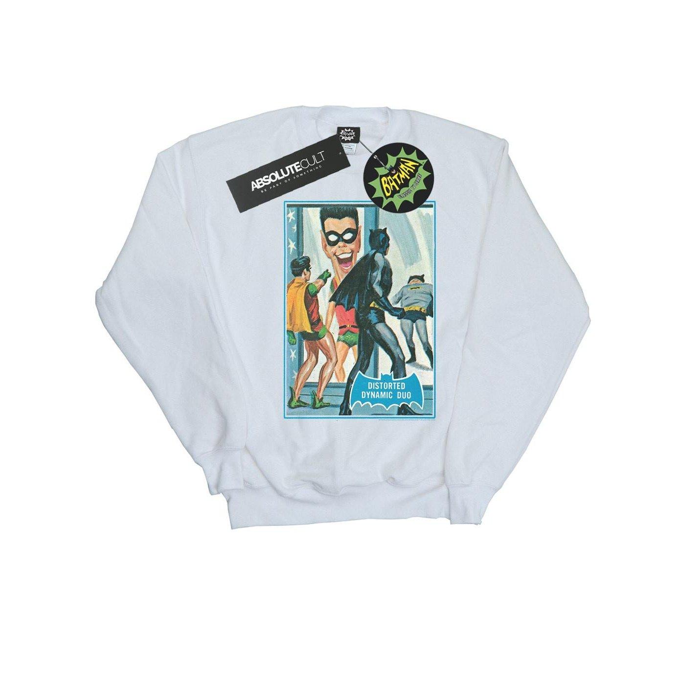 Batman Tv Series Dynamic Duo Sweatshirt Jungen Weiss 140/146 von DC COMICS