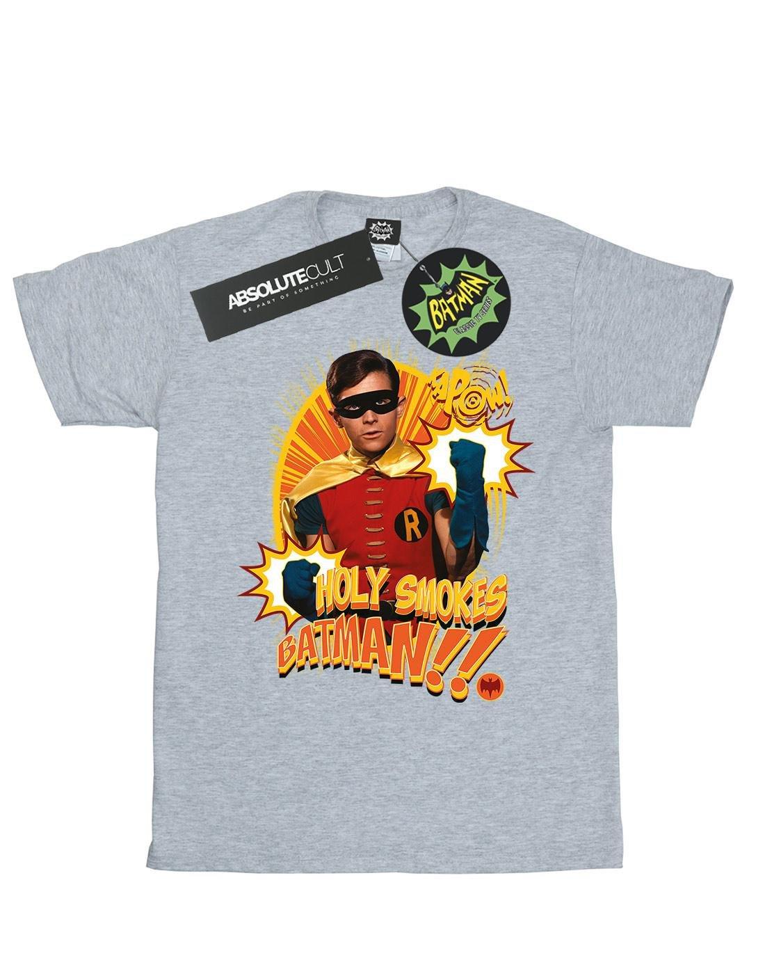 Batman Tv Series Holy Smokes Tshirt Jungen Grau 116 von DC COMICS