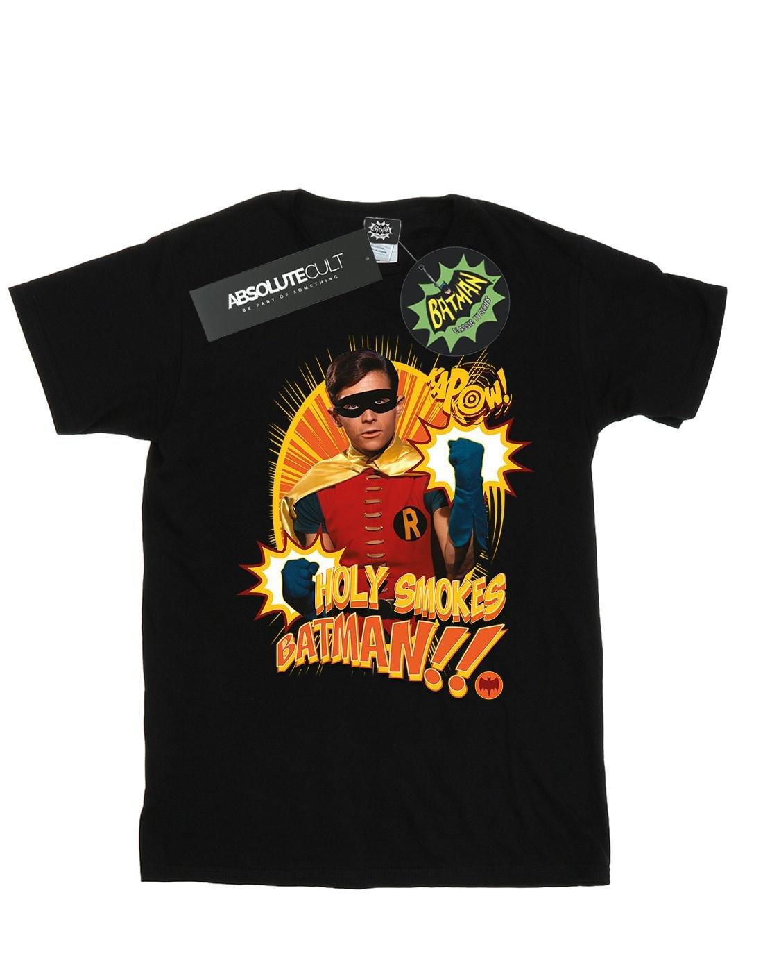 Batman Tv Series Holy Smokes Tshirt Jungen Schwarz 128 von DC COMICS