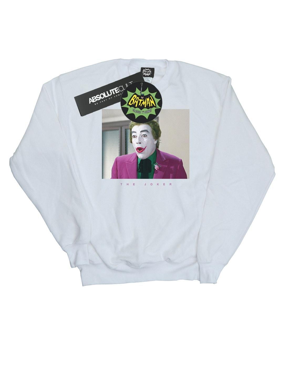 Batman Tv Series Joker Photograph Sweatshirt Damen Weiss S von DC COMICS