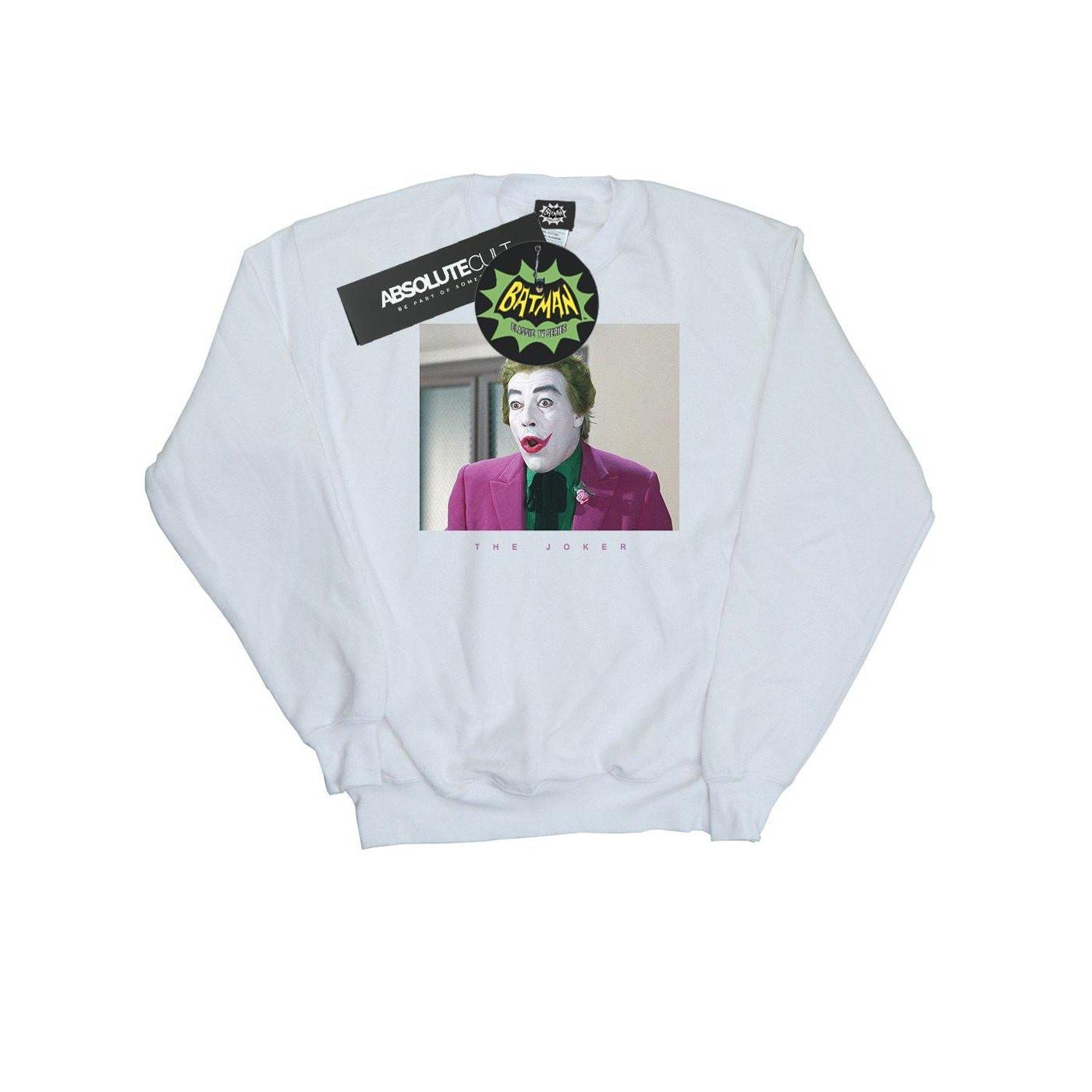 Batman Tv Series Joker Photograph Sweatshirt Jungen Weiss 140/146 von DC COMICS