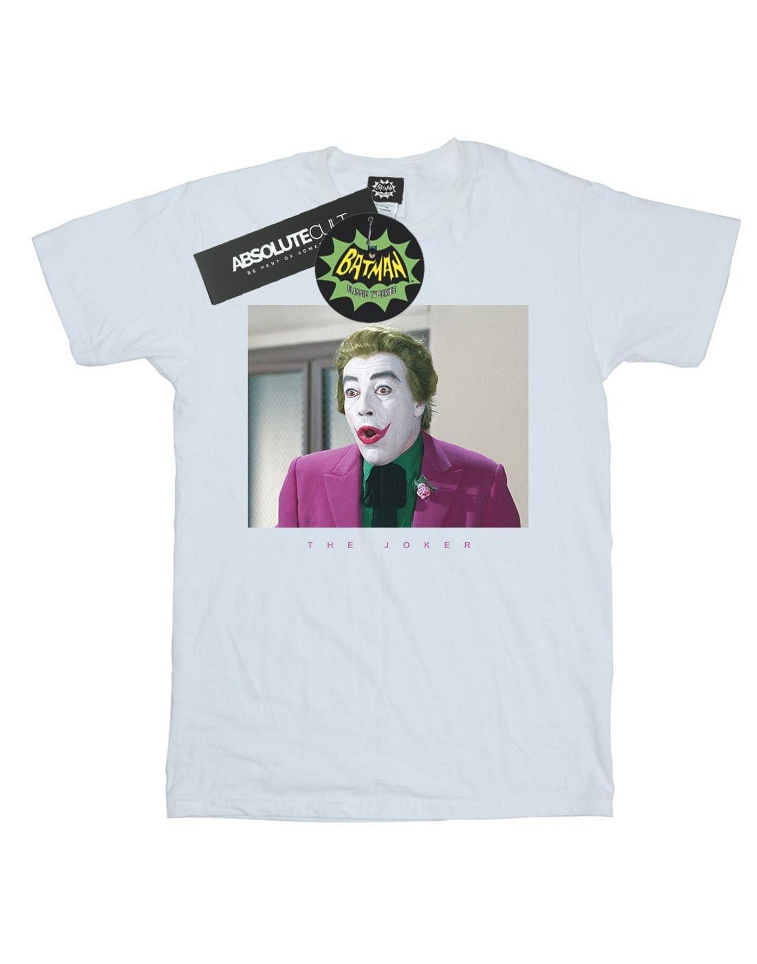 Batman Tv Series Joker Photograph Tshirt Herren Weiss L von DC COMICS
