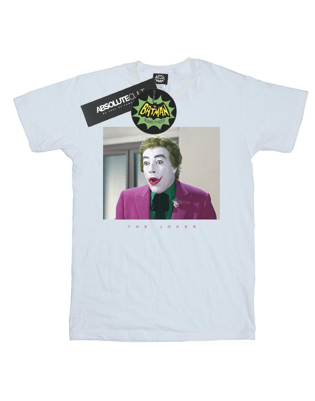 Batman Tv Series Joker Photograph Tshirt Jungen Weiss 128 von DC COMICS