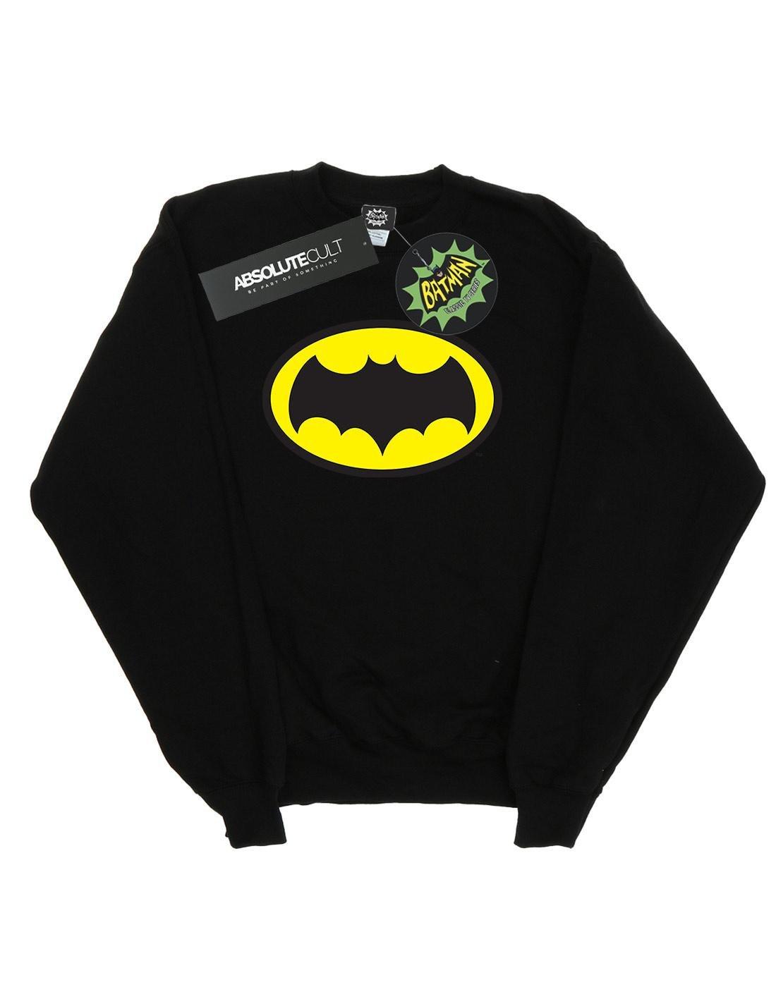 Batman Tv Series Logo Sweatshirt Herren Schwarz XL von DC COMICS