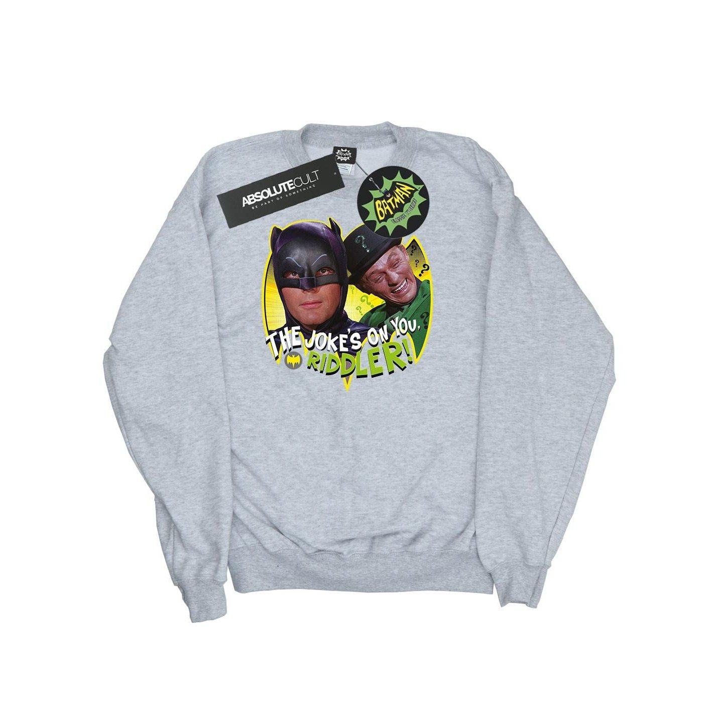 Batman Tv Series The Riddler Joke Sweatshirt Damen Grau S von DC COMICS