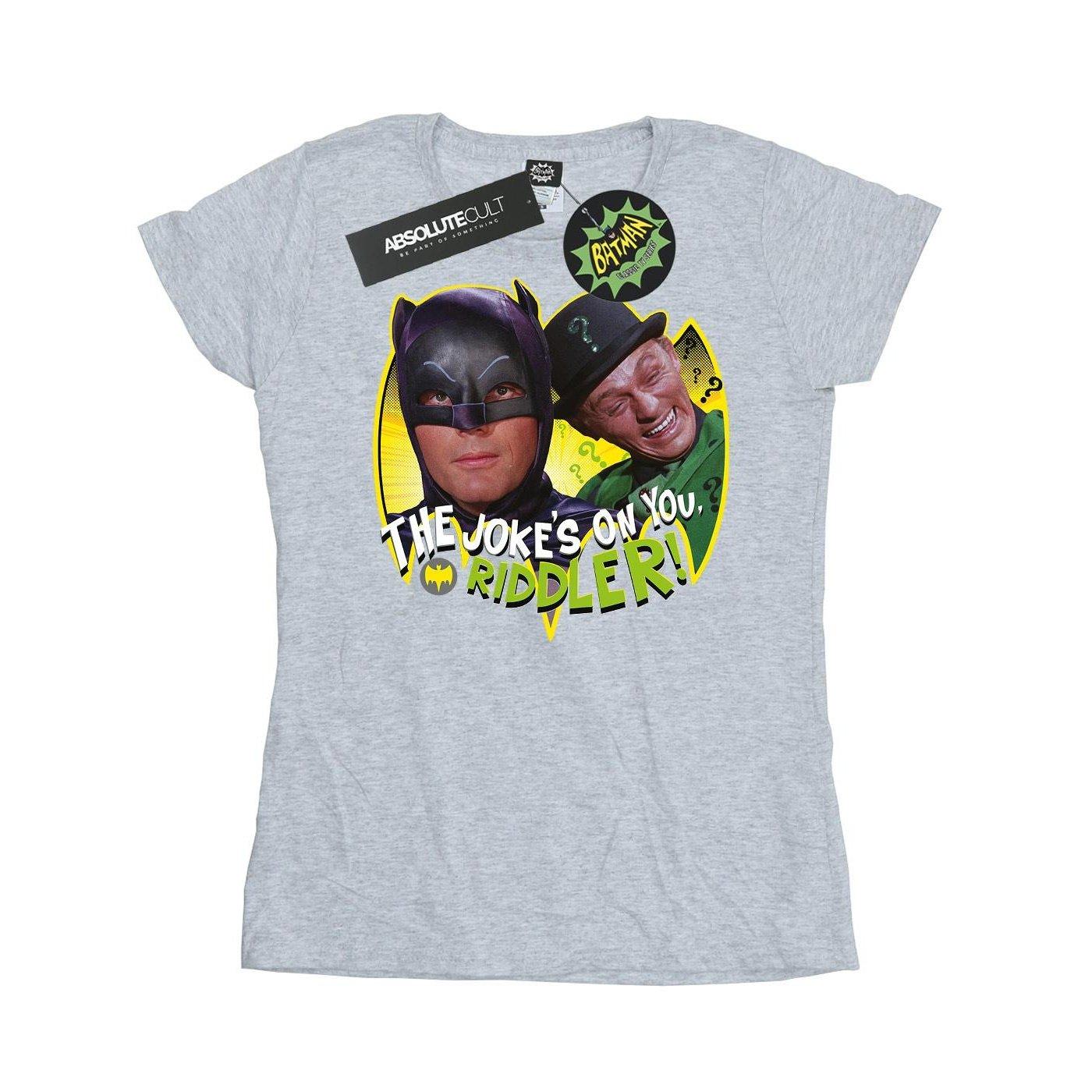 Batman Tv Series The Riddler Joke Tshirt Damen Grau XXL von DC COMICS