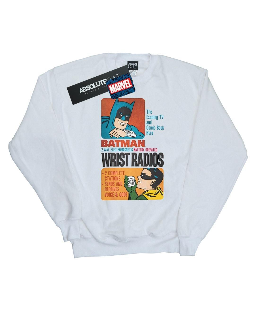 Batman Tv Series Wrist Radios Sweatshirt Damen Weiss M von DC COMICS