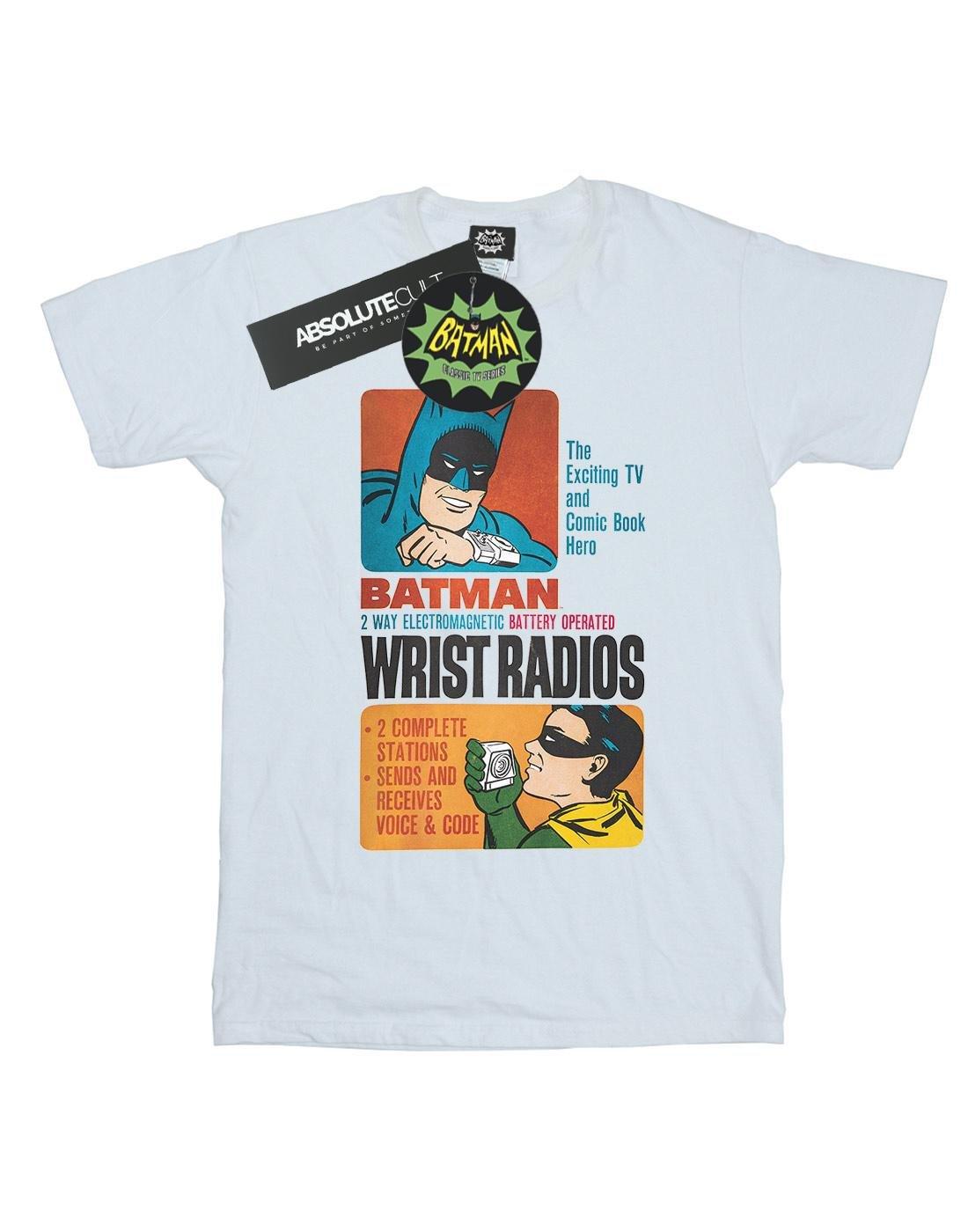 Batman Tv Series Wrist Radios Tshirt Herren Weiss S von DC COMICS