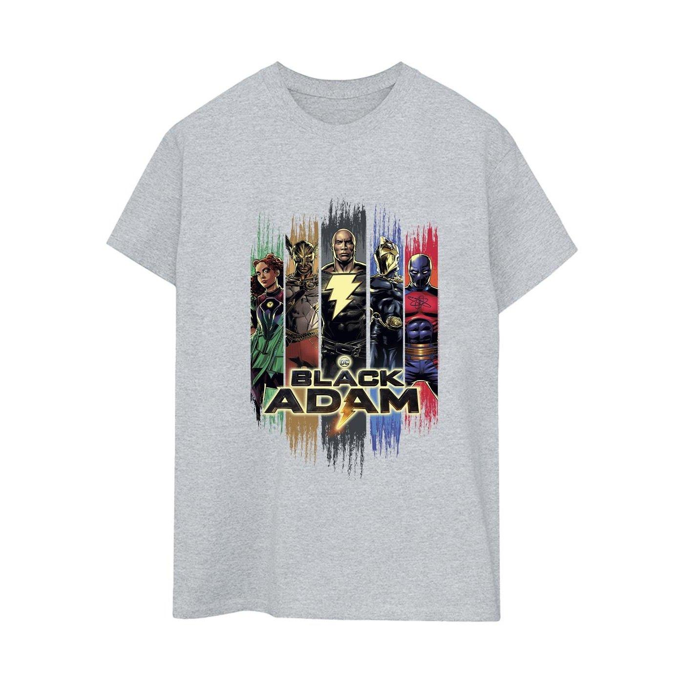 Black Adam Jsa Complete Group Tshirt Damen Grau S von DC COMICS