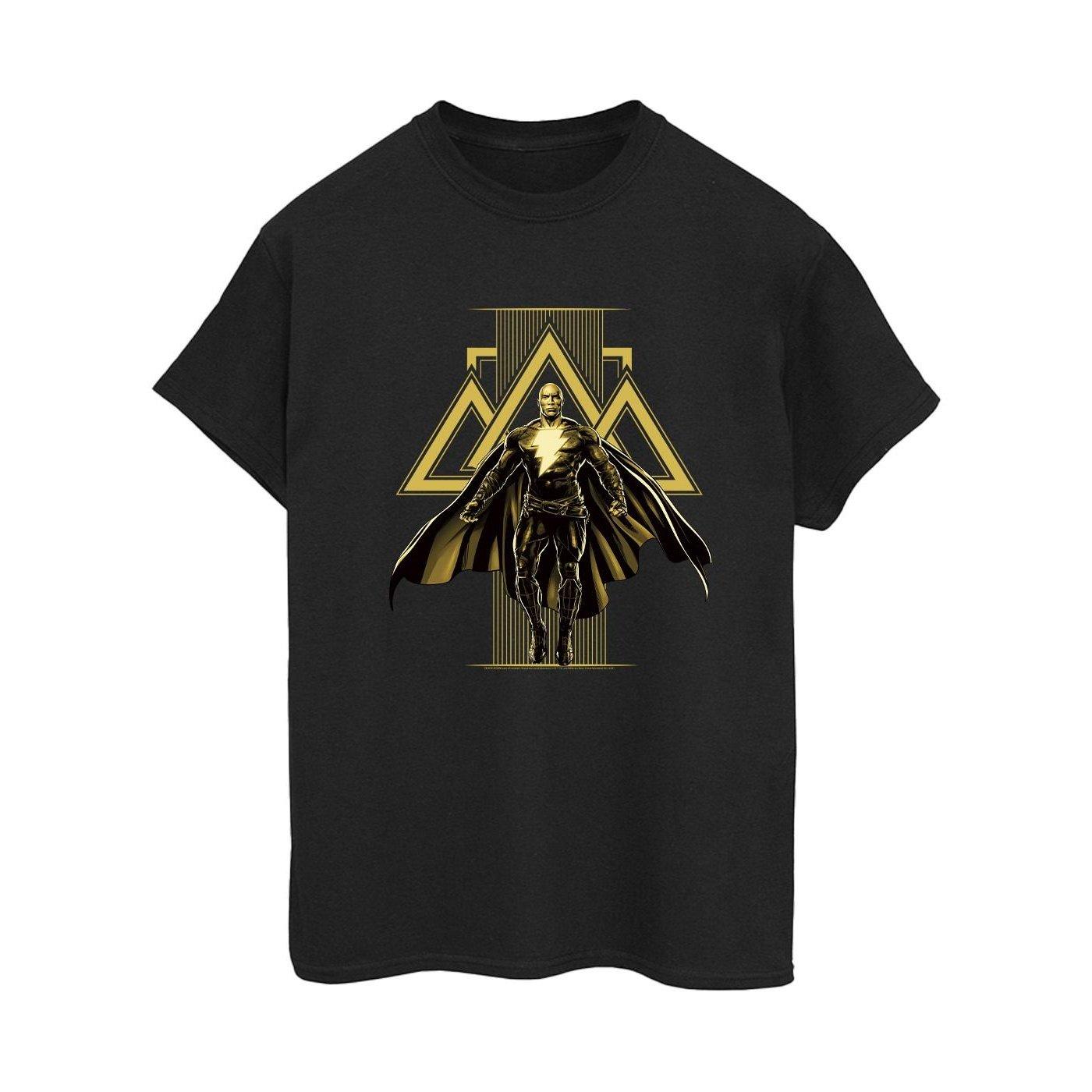 Black Adam Rising Golden Symbols Tshirt Damen Schwarz XL von DC COMICS