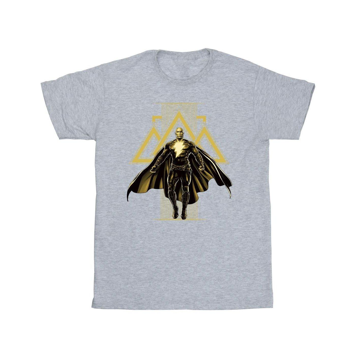 Black Adam Rising Golden Symbols Tshirt Herren Grau XL von DC COMICS
