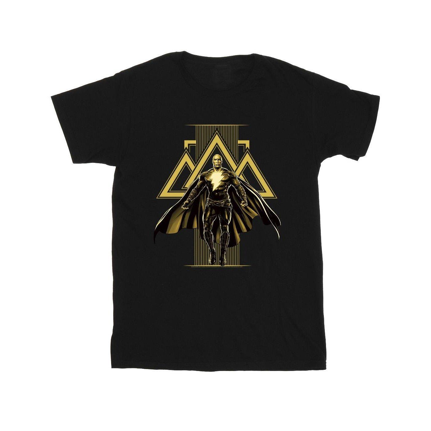 Black Adam Rising Golden Symbols Tshirt Herren Schwarz L von DC COMICS